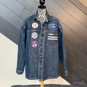 💥Roca‎ Wear Jean Jacket W/ Patches Streetwear💥